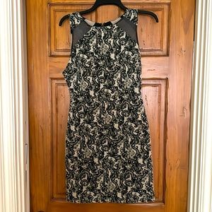 Alice + Olivia stretch brocade mini dress in size 4.